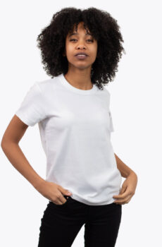 Basic white cotton t-shirt
